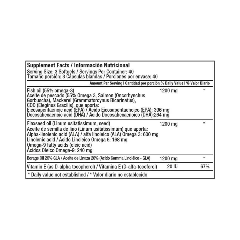 Triple Omega 3-6-9 Cápsulas blandas