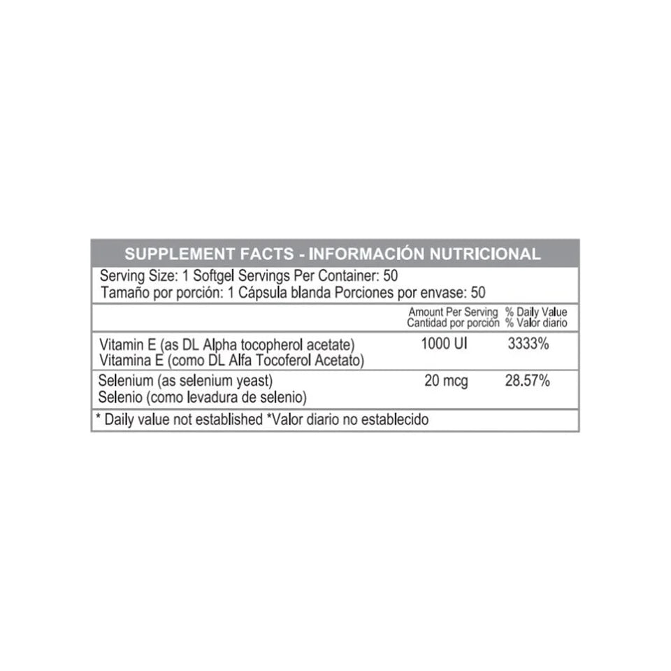 VIT E 1.000 VITAMIN E 1000 IU WITH SELENIUM 100 SOFTGELS