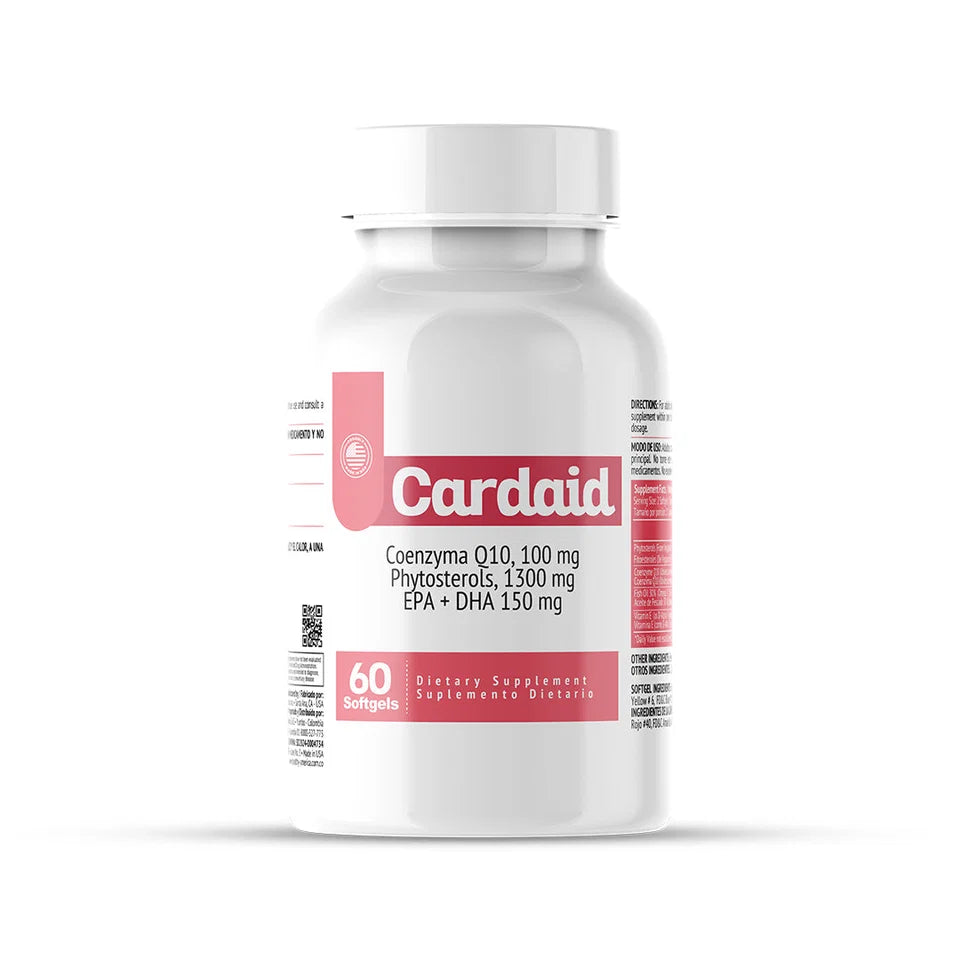 CardAid | CoQ10, Fitoesteroles y Omega-3 | Softgels