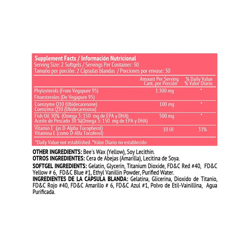 CardAid | CoQ10, Fitoesteroles y Omega-3 | Softgels