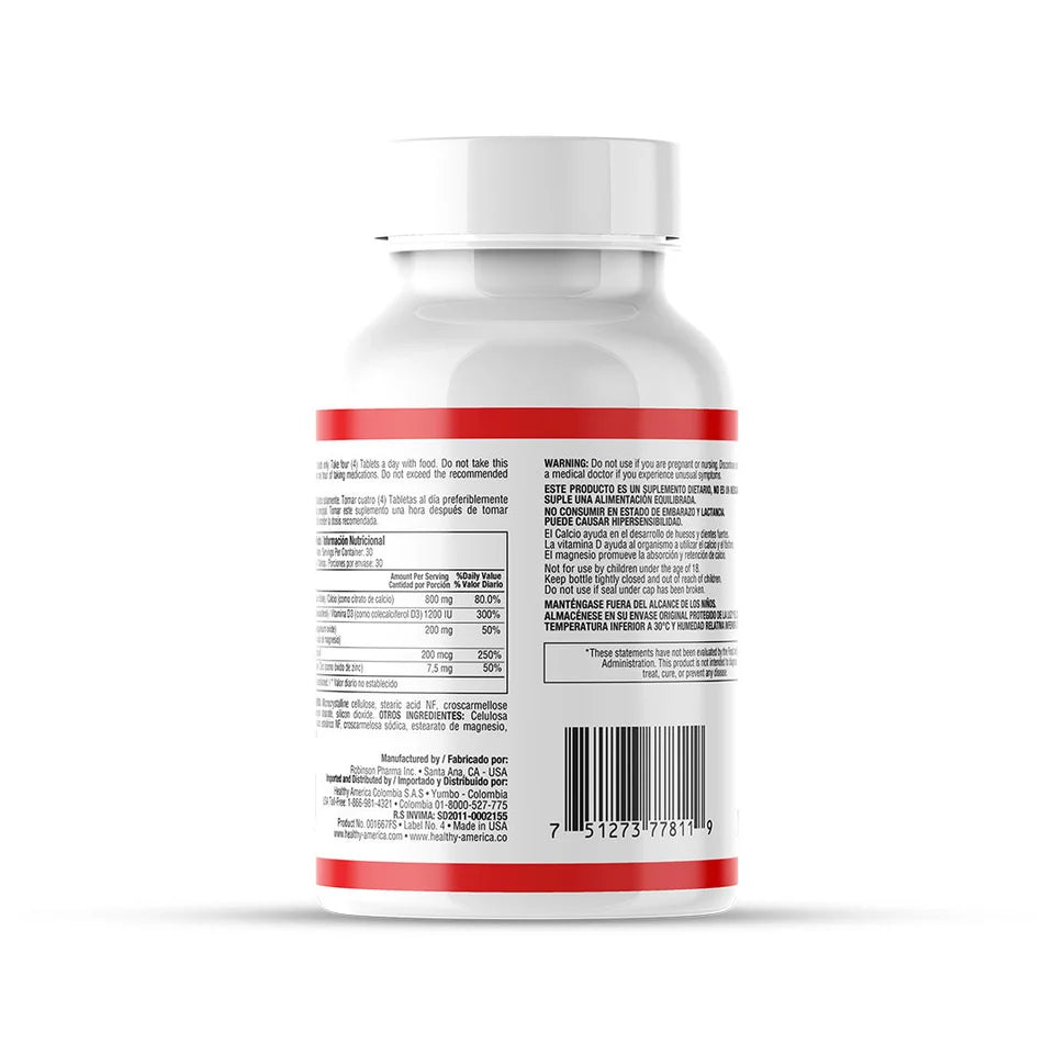 AL-CITRATE COMPLETE™ 120 TABLETS (CALCIUM CITRATE MALATE,VITAMIN D3, MAGNESIUM PLUS ZINC)
