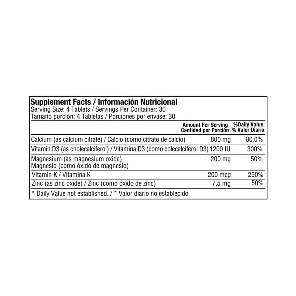 AL-CITRATE COMPLETE™ 120 TABLETS (CALCIUM CITRATE MALATE,VITAMIN D3, MAGNESIUM PLUS ZINC)