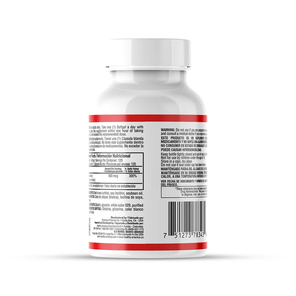 BIOTIN 900MCG 120 SOFTGELS