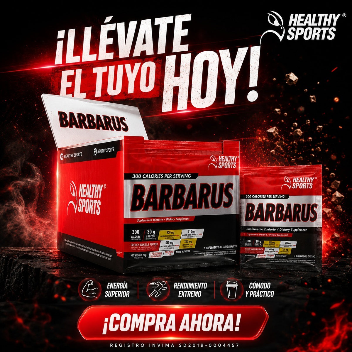 BARBARUS Mass Gainer | Ganador de Masa | Proapinatur