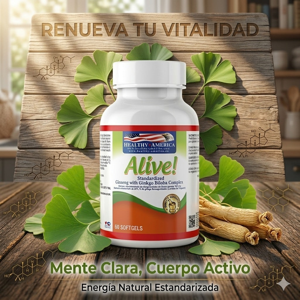 Alive Ginseng with Ginkgo Biloba Complex