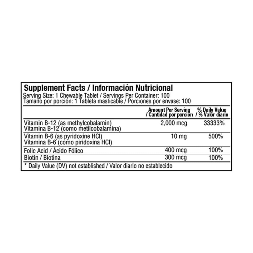 Methyl B-12 2.000mcg (Methyl Cobalamin)