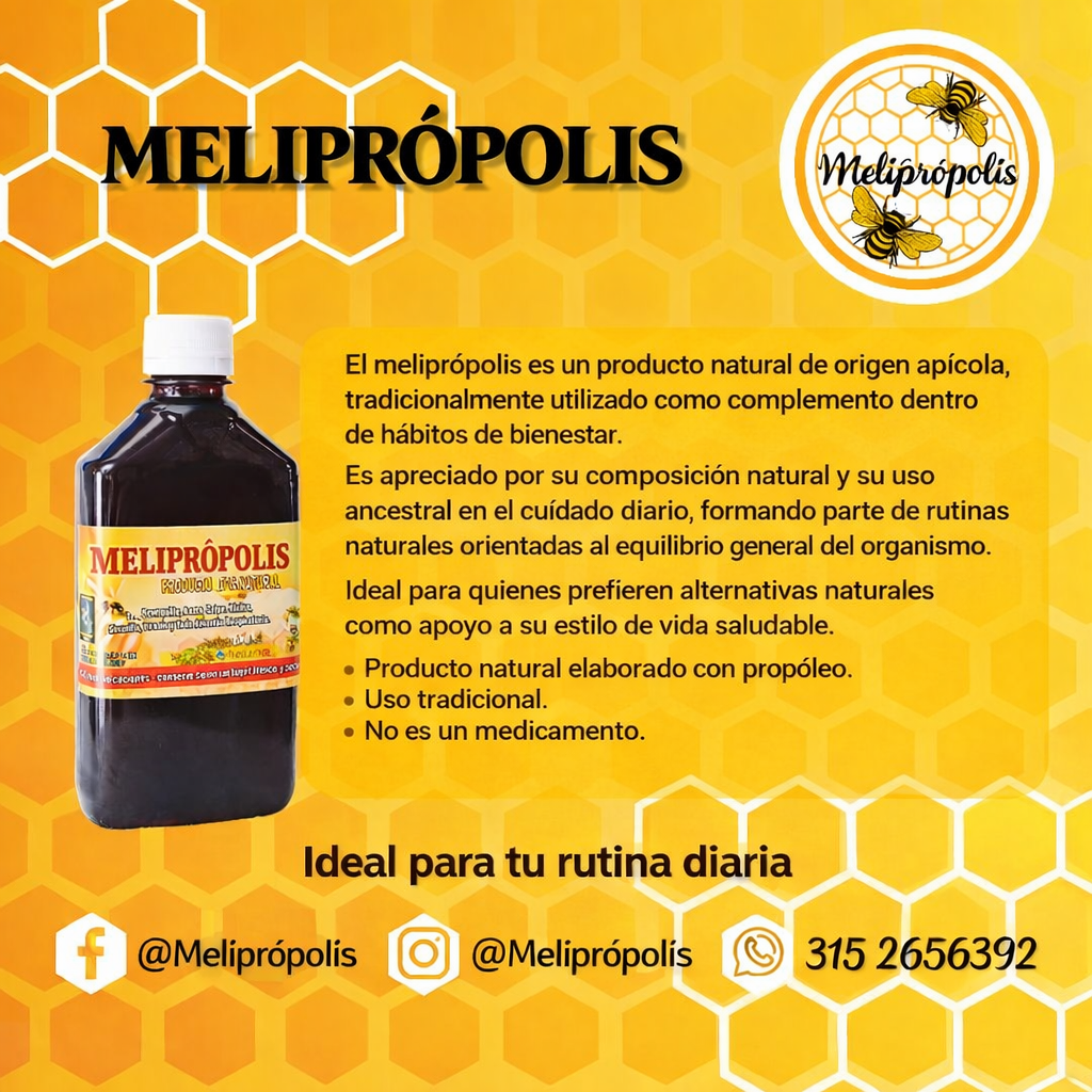 Melipropolis natural | Suplemento alimenticio apícola