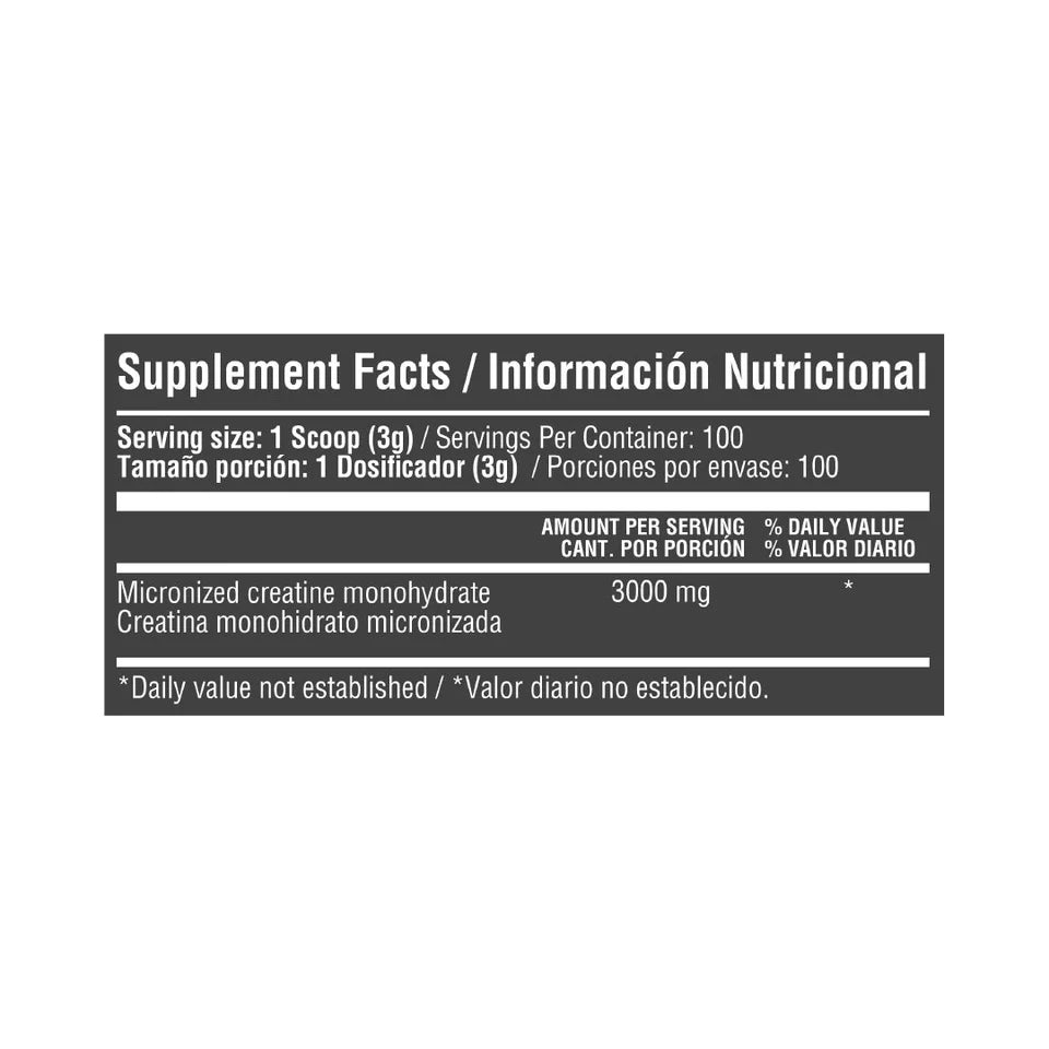 MICRONIZED CREATINE MONOHYDRATE 3000