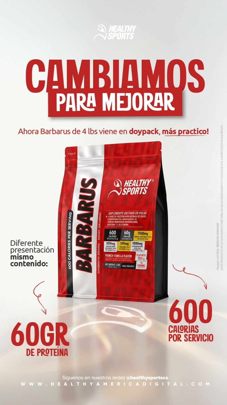 BARBARUS Mass Gainer | Ganador de Masa | Proapinatur