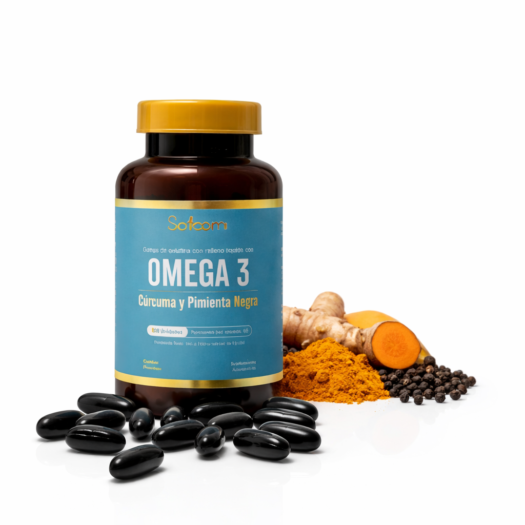 Omega 3 con Cúrcuma y Pimienta Negra | Antiinflamatorio | Proapinatur