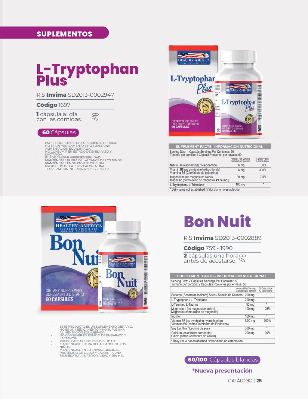 L-Tryptophan Plus 100mg