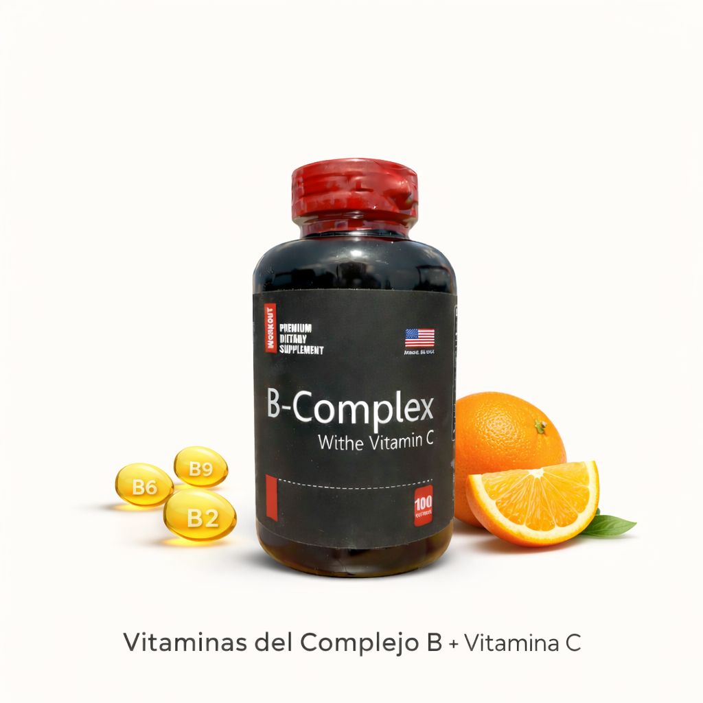 B-Complex con Vitamina C | Suplemento Multivitamínico
