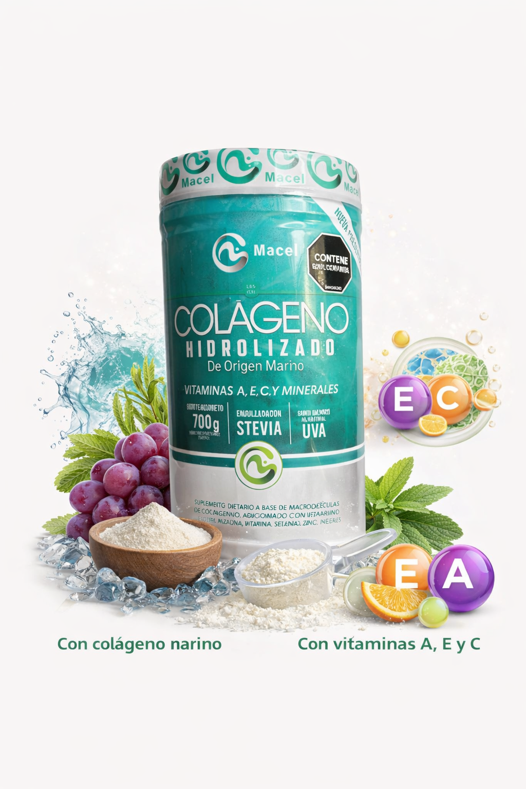 Colágeno Marino Hidrolizado con Vitaminas – Uso Diario