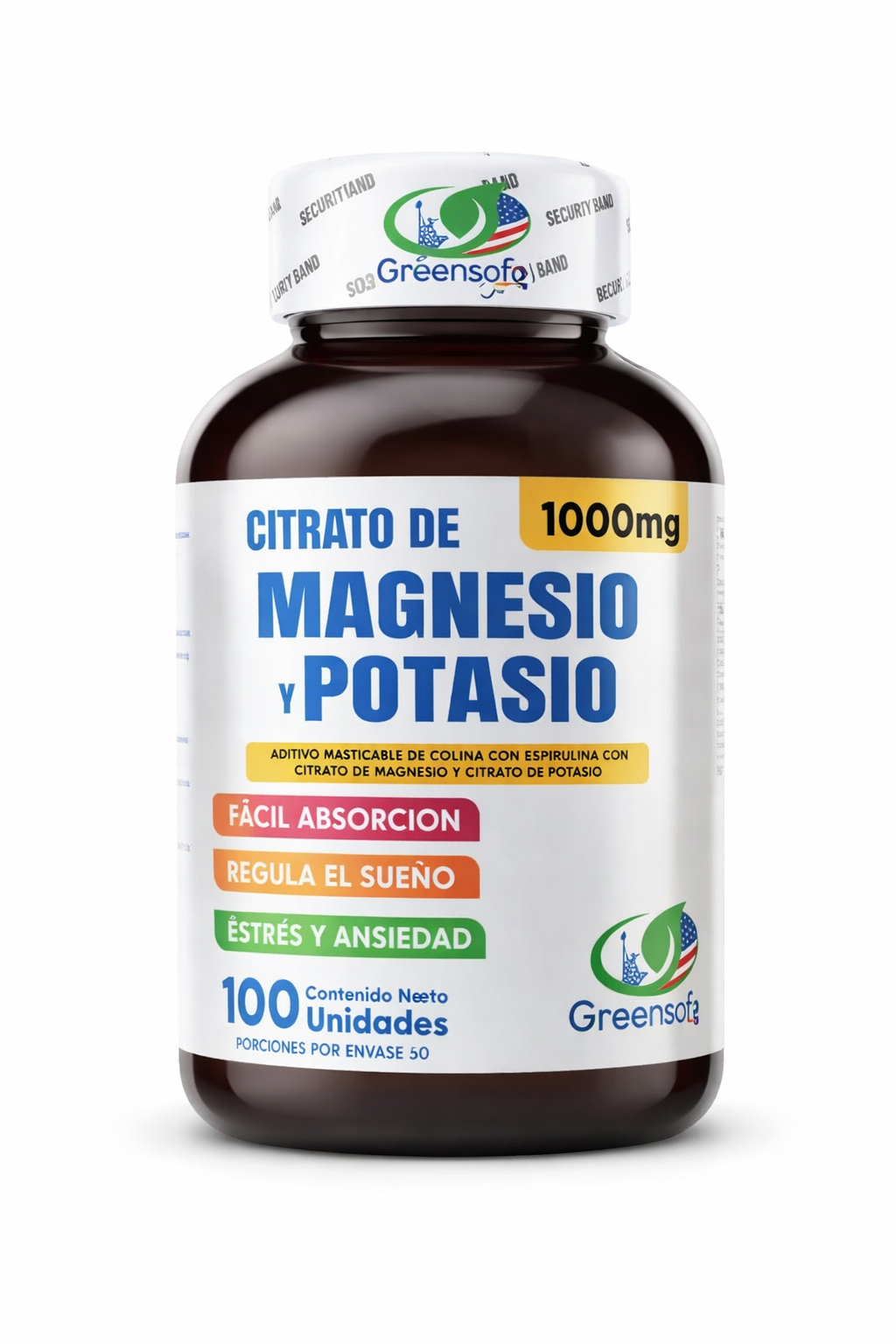 Citrato de Magnesio y Potasio 100 Softgels | Proapinatur Colombia
