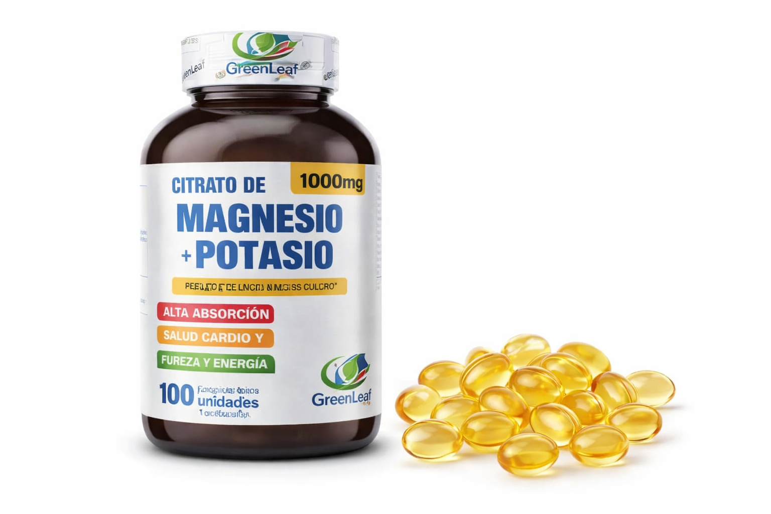 Citrato de Magnesio y Potasio 100 Softgels | Proapinatur Colombia