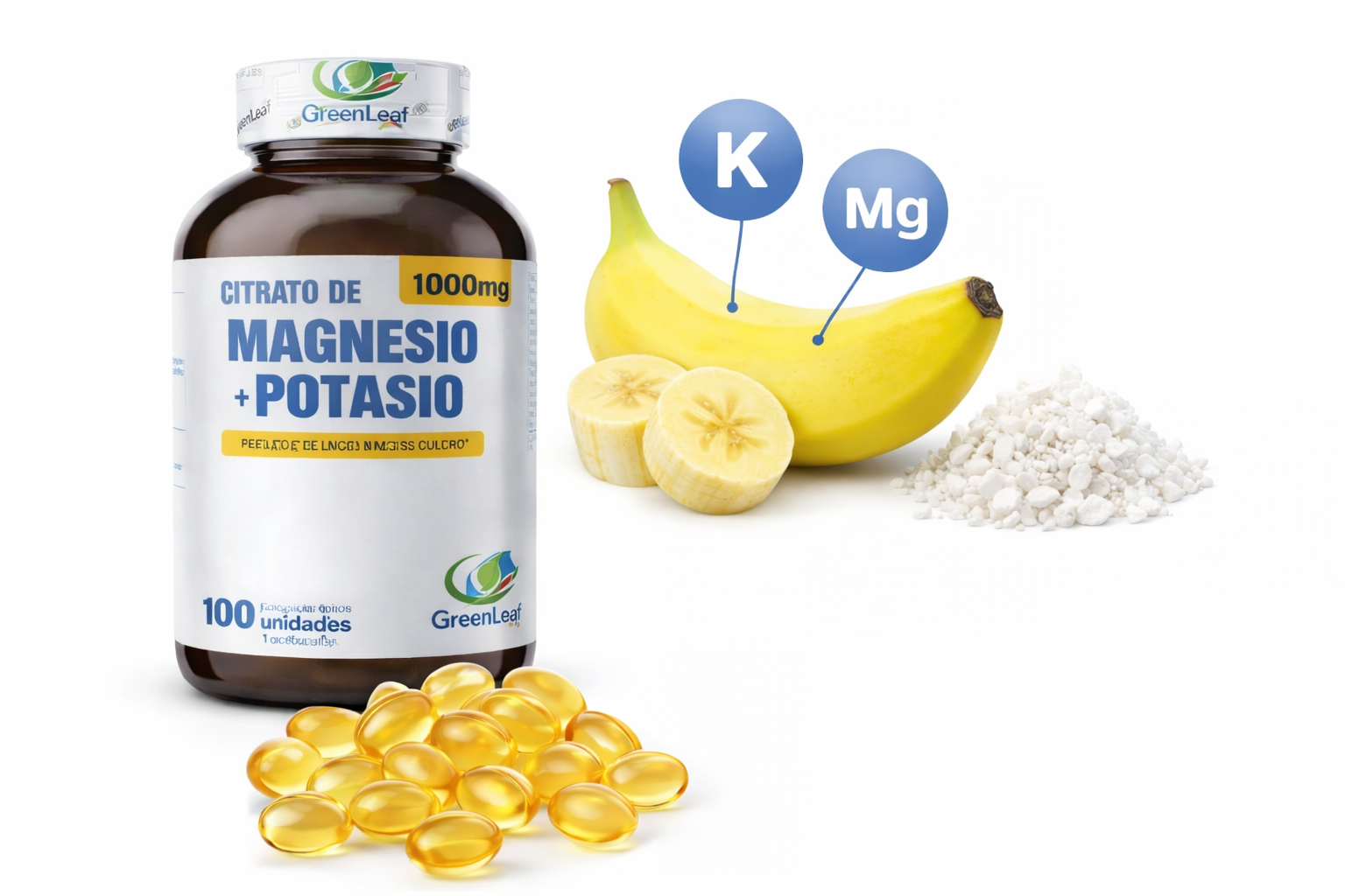 Citrato de Magnesio y Potasio 100 Softgels | Proapinatur Colombia