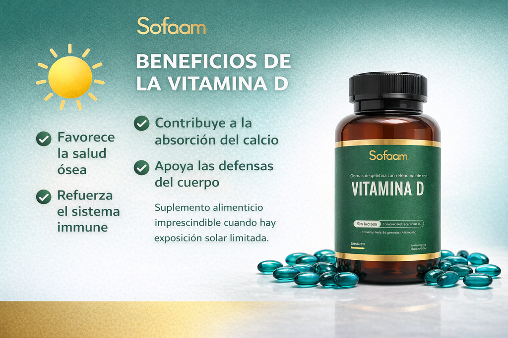 Vitamina D en Gomitas Sofaan – Soporte Inmunológico y Salud Ósea – 60 Gomitas