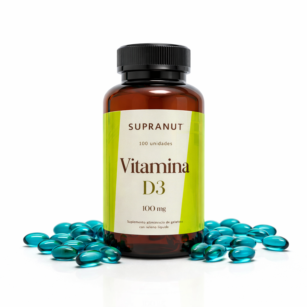 Vitamina D3 Supranut 100 mg – Apoyo Inmunológico y Salud Ósea – 100 Unidades