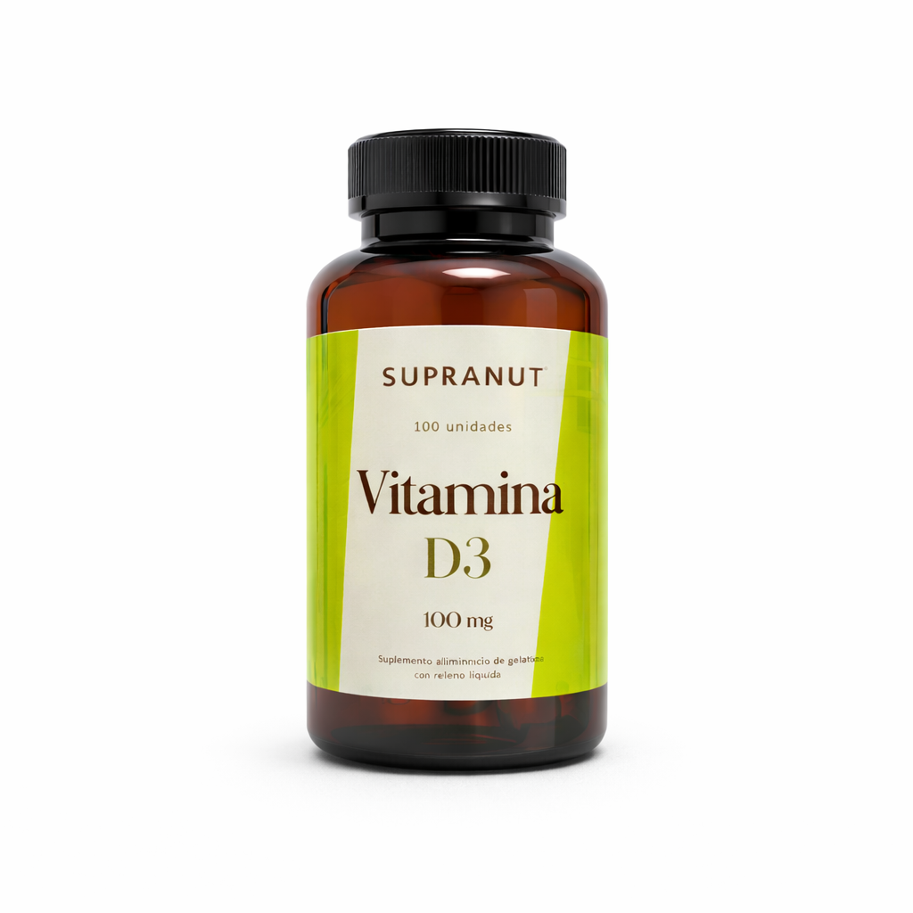 Vitamina D3 Supranut 100 mg – Apoyo Inmunológico y Salud Ósea – 100 Unidades