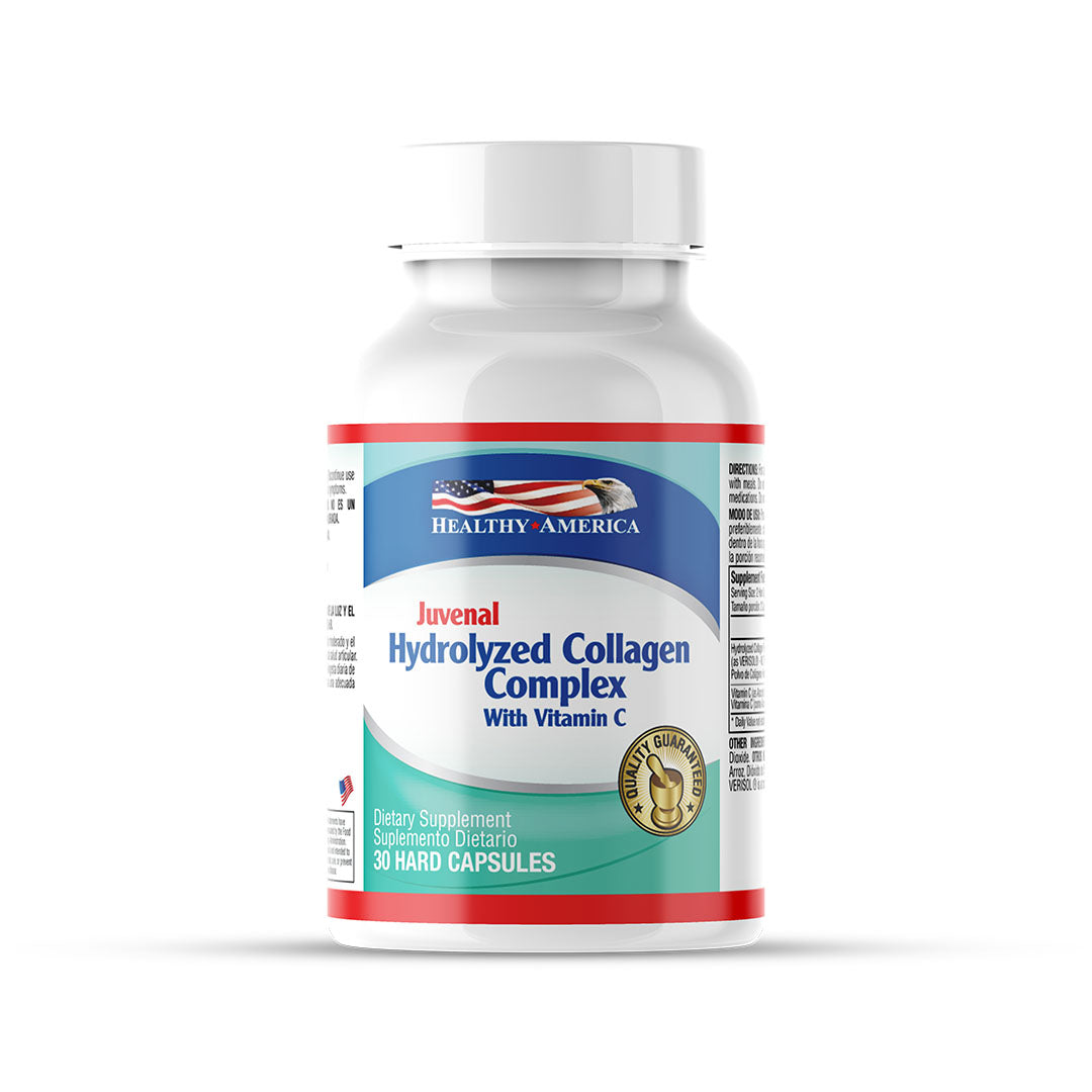 Juvenal | Colágeno hidrolizado 1.500 mg + Vitamina C | 30 cápsulas